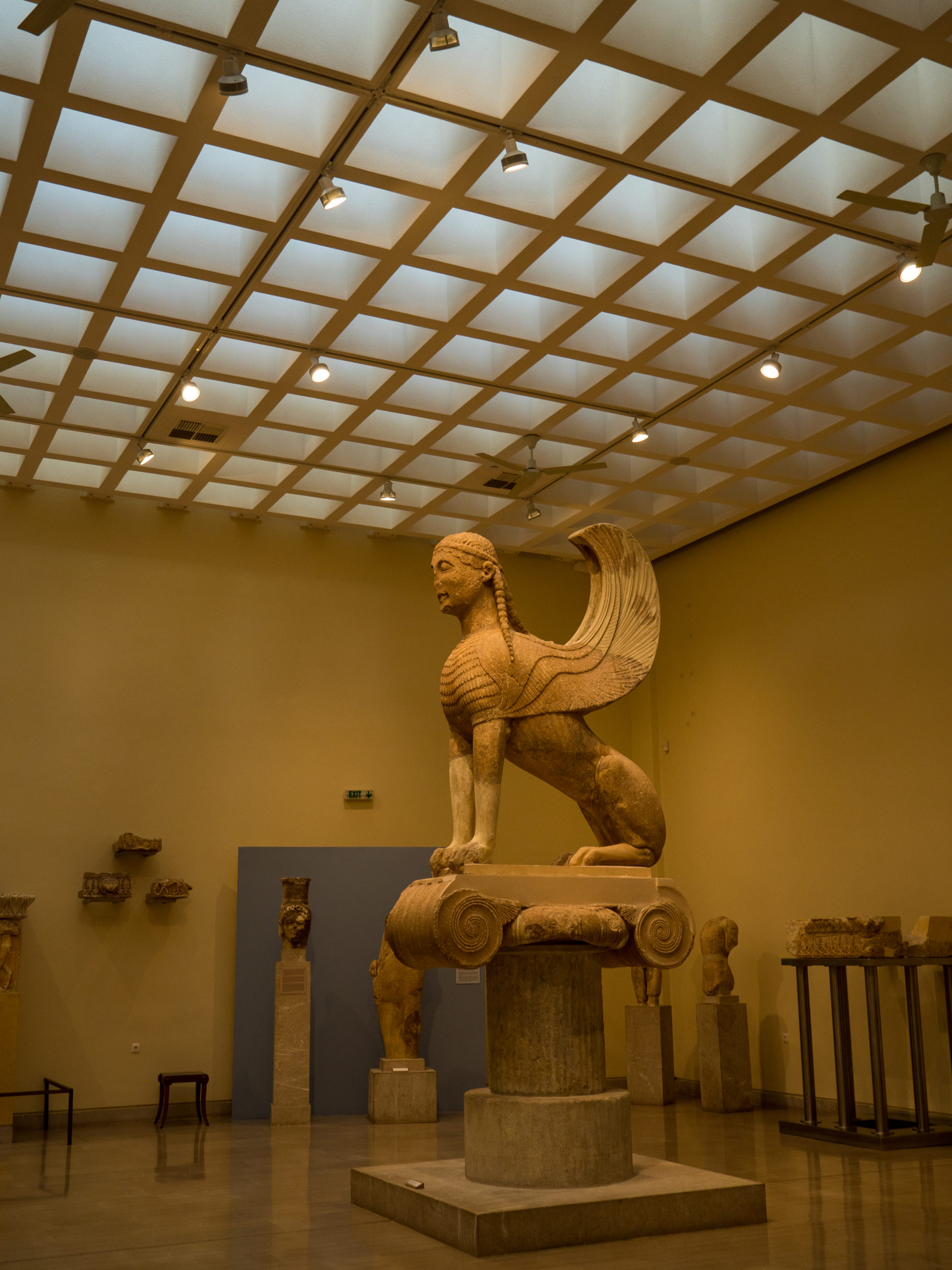 Le sphinx du musée de delphes