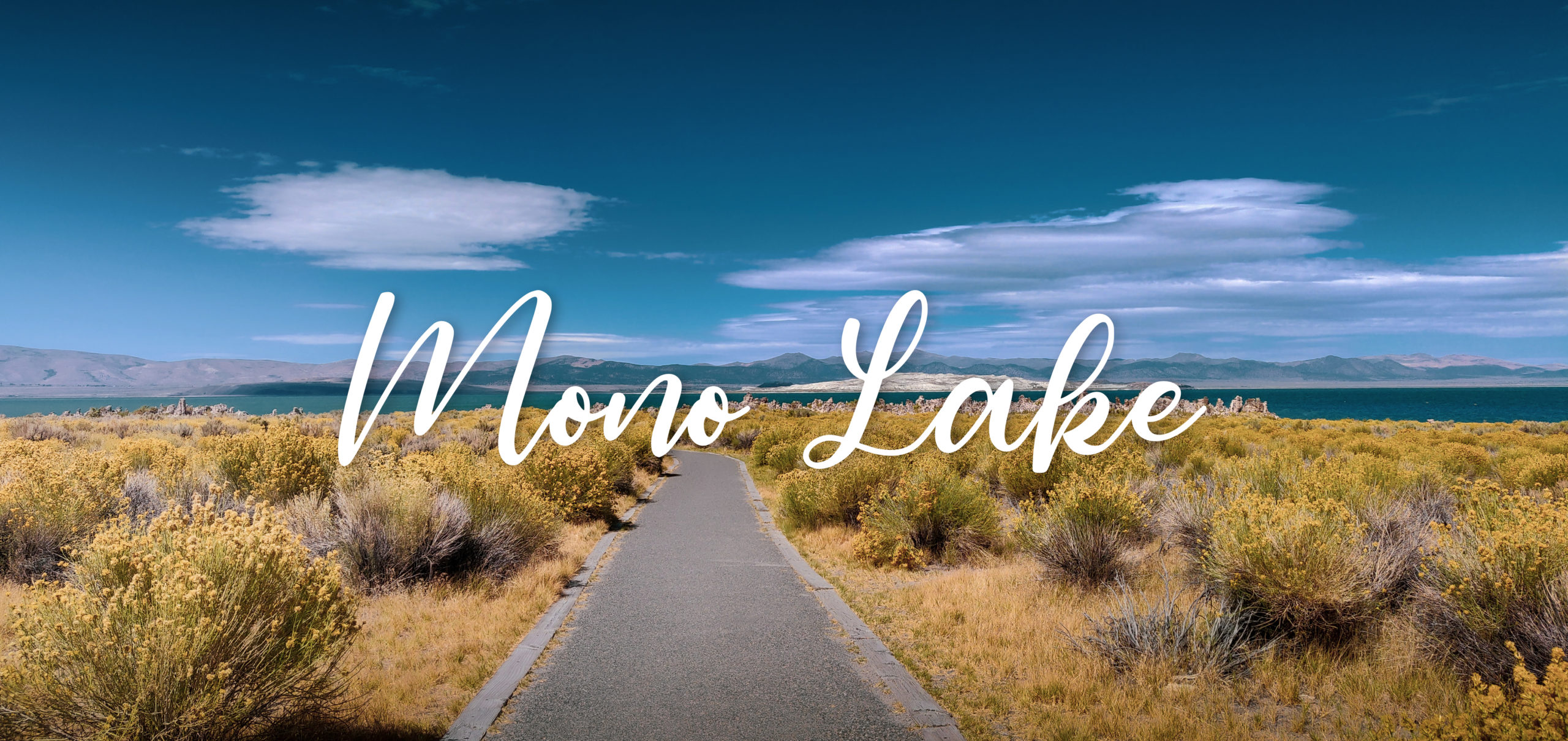 Mono lake, le lac salé Take your bagage