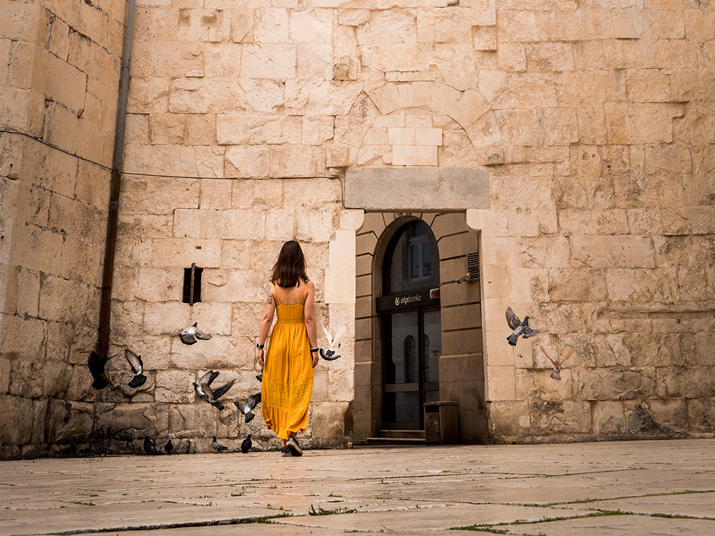La vieille ville de Split en Croatie