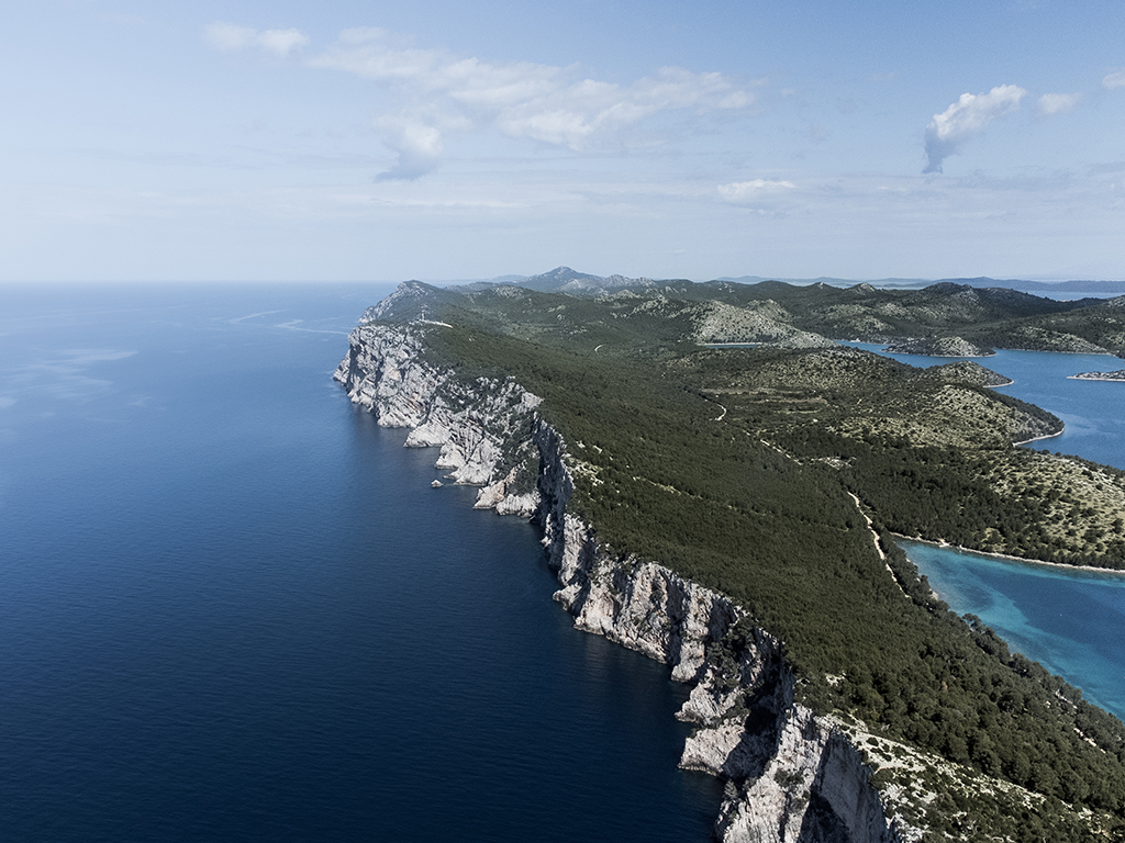L'île de Dugi Otok vue en drone