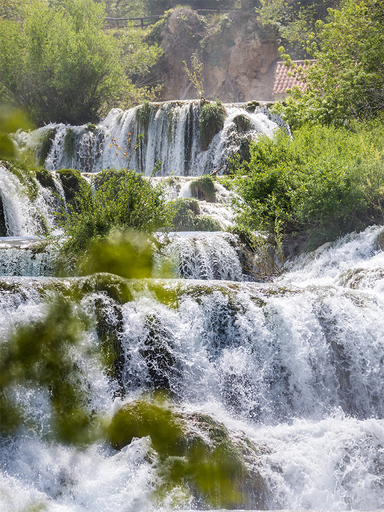 les etages de la cascade de krka