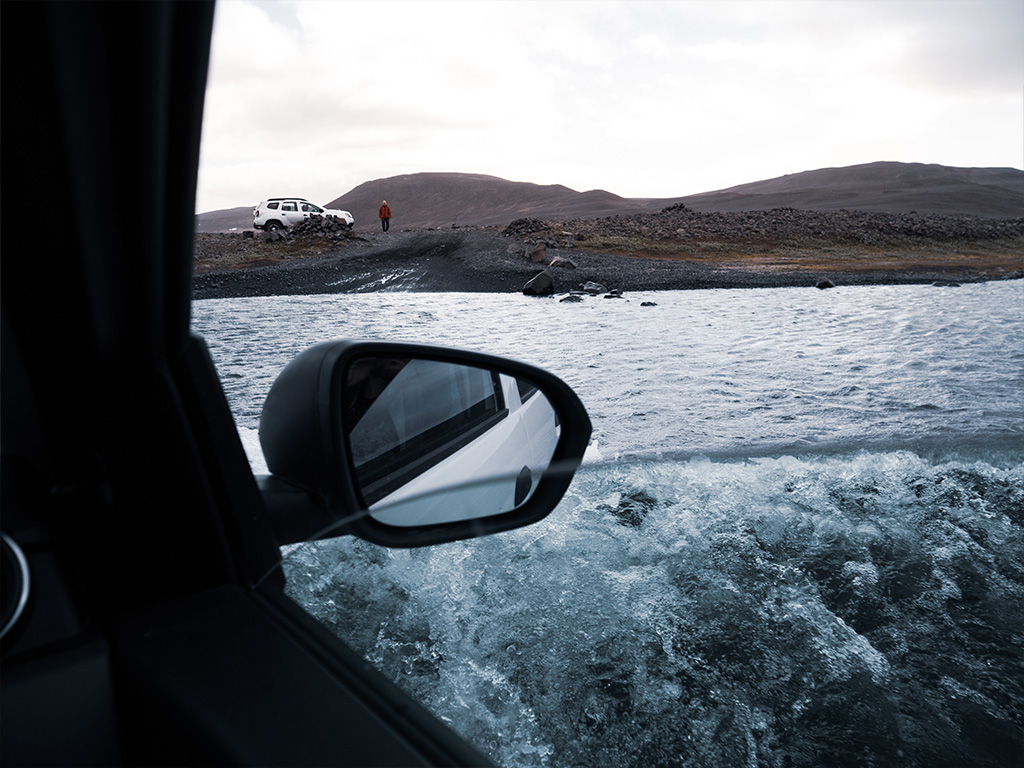 traversée de gué en islande