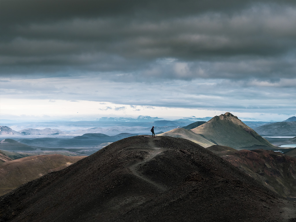 La vue depuis le sommet de Blahnukur