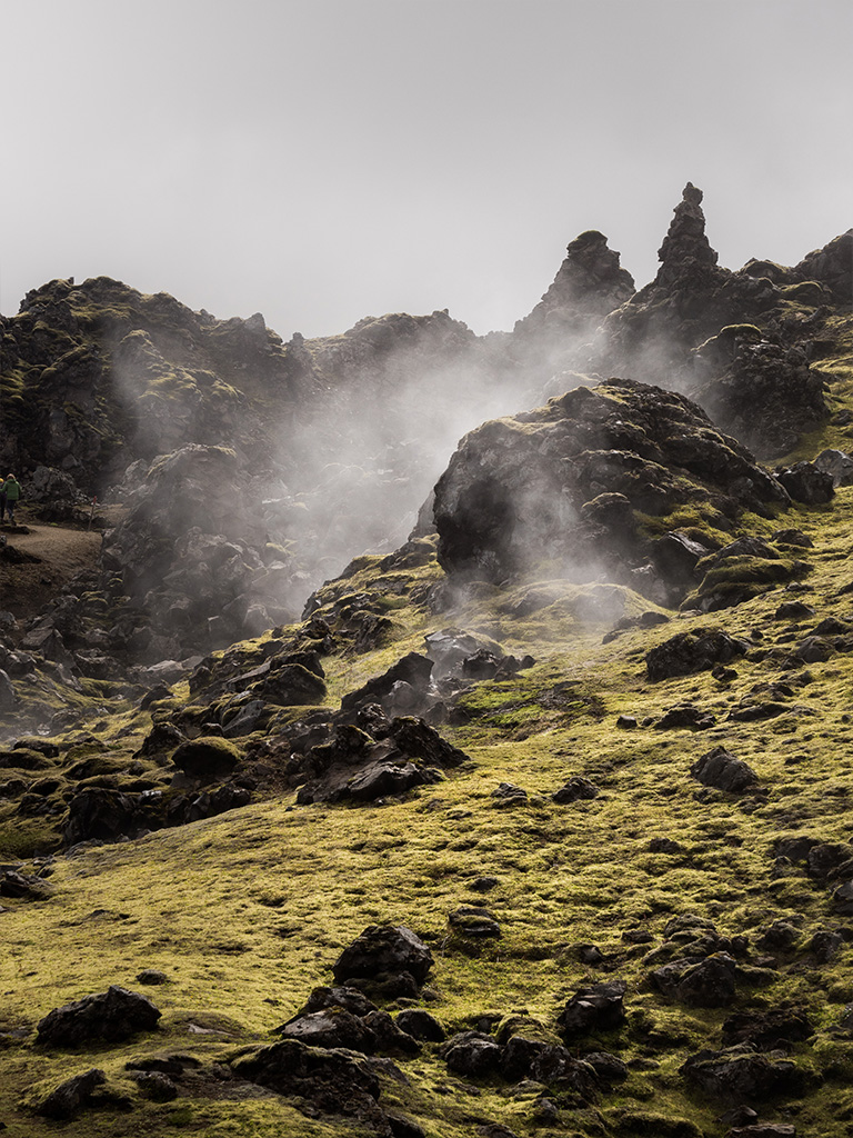 Le fumerolle du landmannalaugar