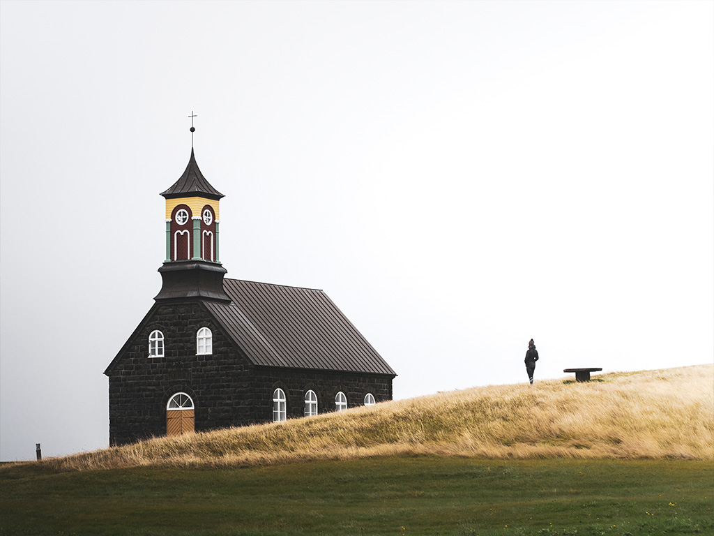 Eglise islandaise dans la péninsule de reykjanes