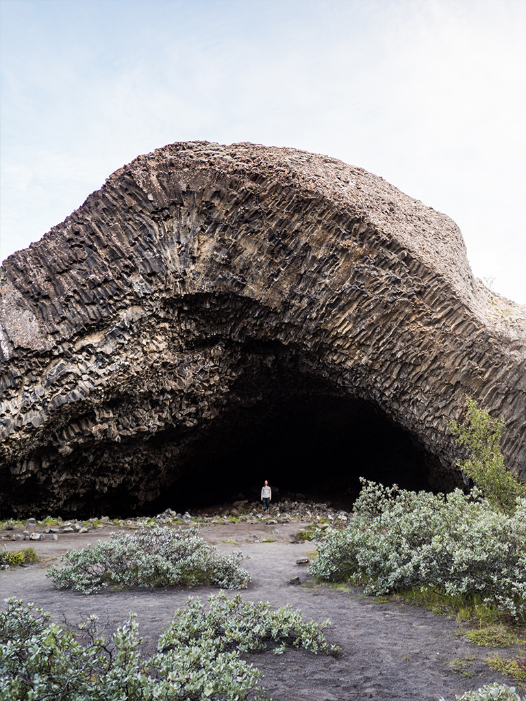 La lava church, une forme particulière crée par le basalte