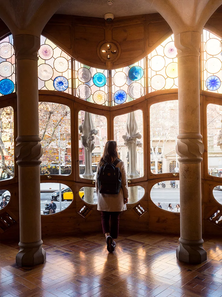 L'intérieur de la casa batllo à Barcelone.