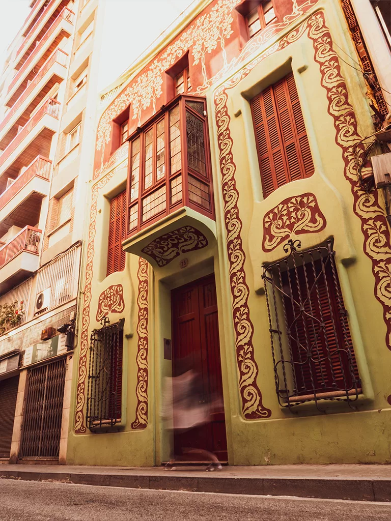 La façade de la casa palua de Barcelone