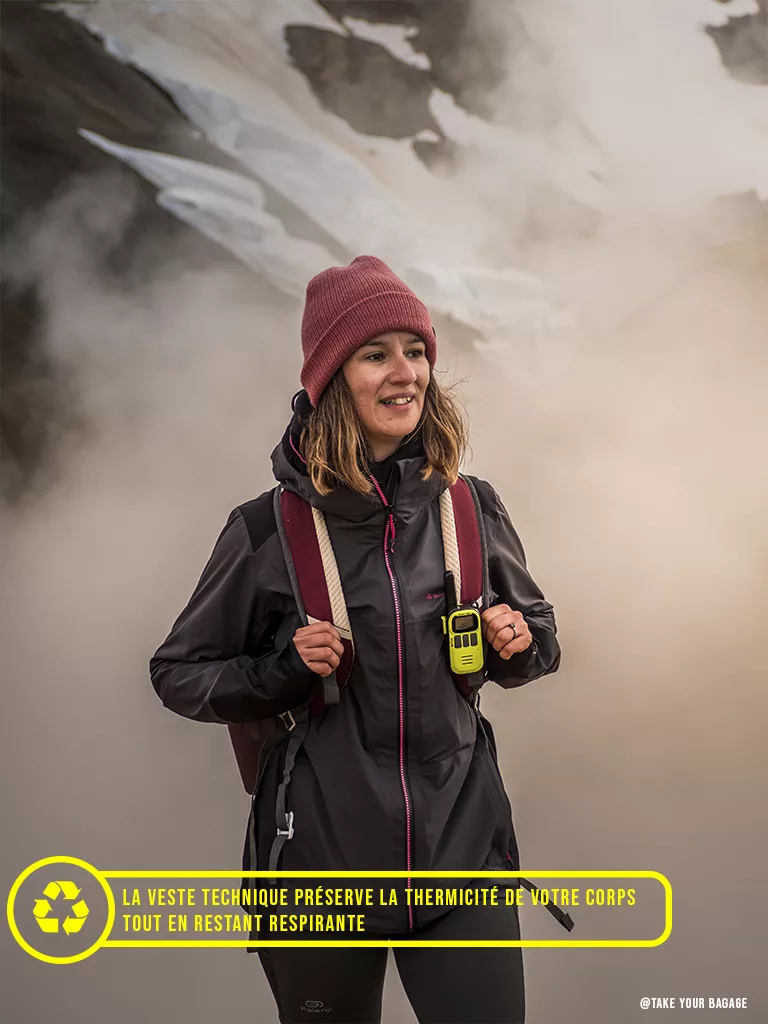 La veste préserve la thermicité de votre corps tout en restant respirante