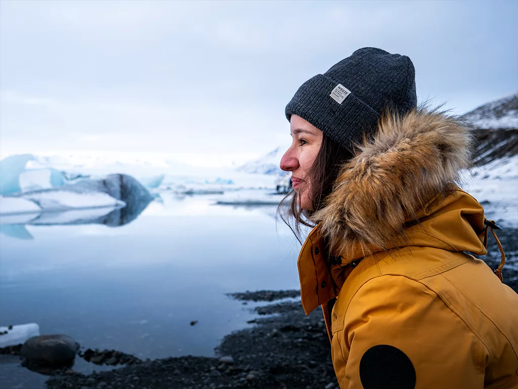 L'équipement est important en hiver pour profiter des paysages tels que Jokulsarlon