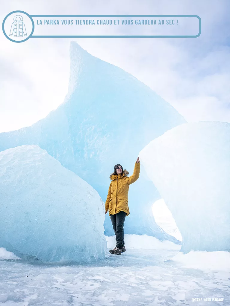 La parka est importante l'hiver pour être au chaud lors des visites