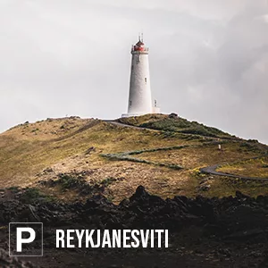 Parking Islande Le phare de Reykjanes