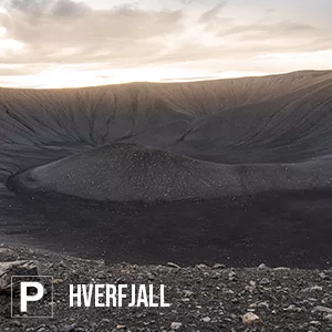 Le volcan Hverfjall dans la zone de myvatn
