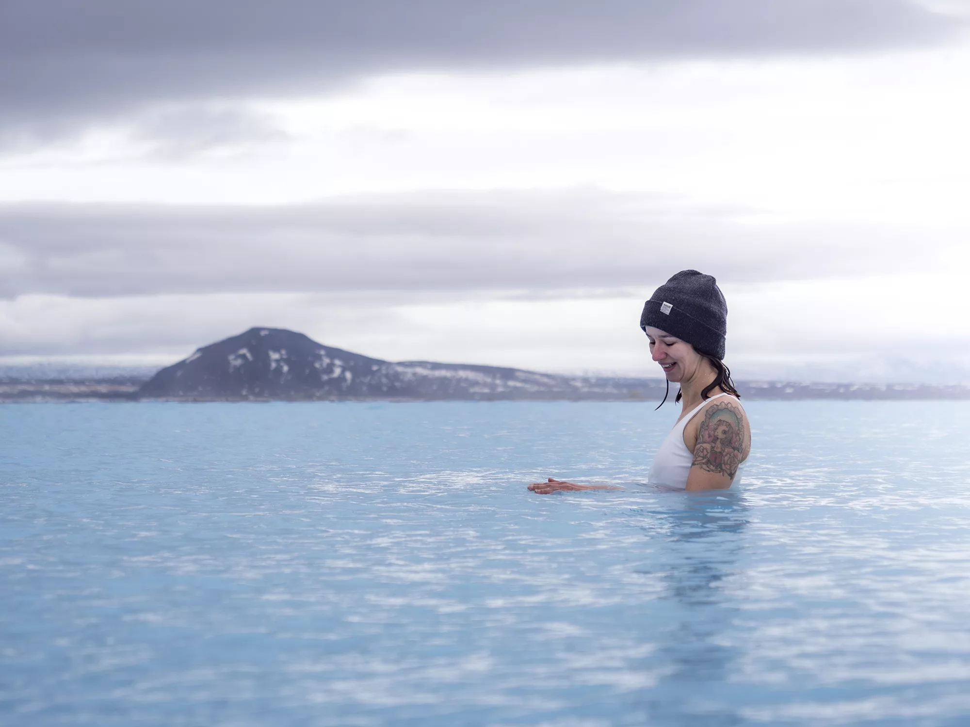 Les bains de Myvatn dans le nord de l'Islande