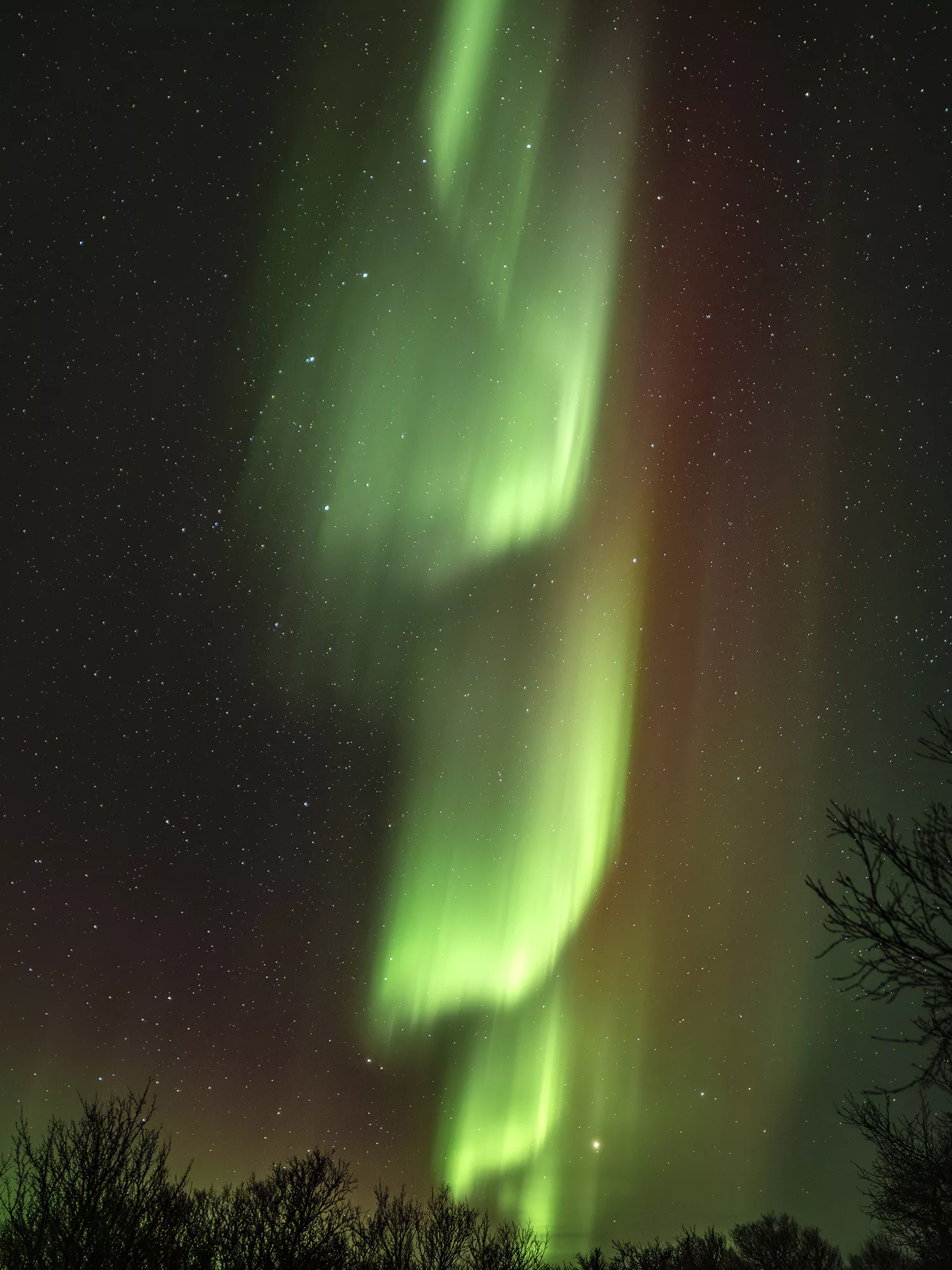 Les aurores boréales en Islande