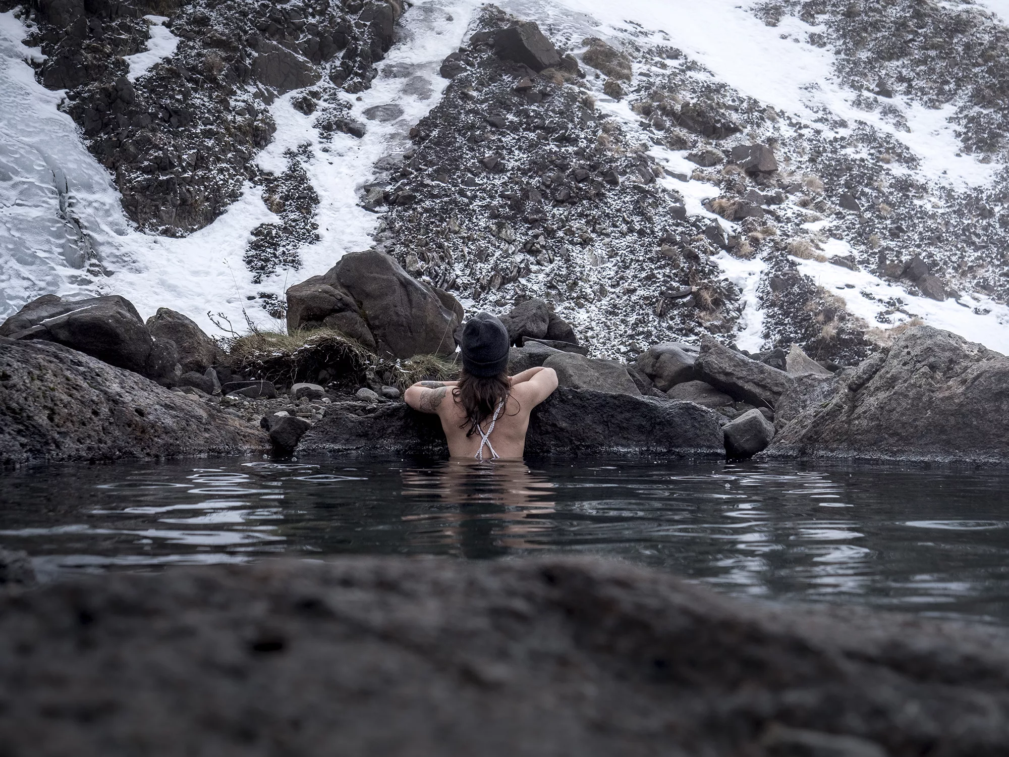 Un hot spring privée dans le nord de l'islande